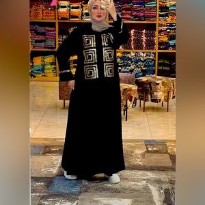 Cotton dress Abaya made in Egypt cotton